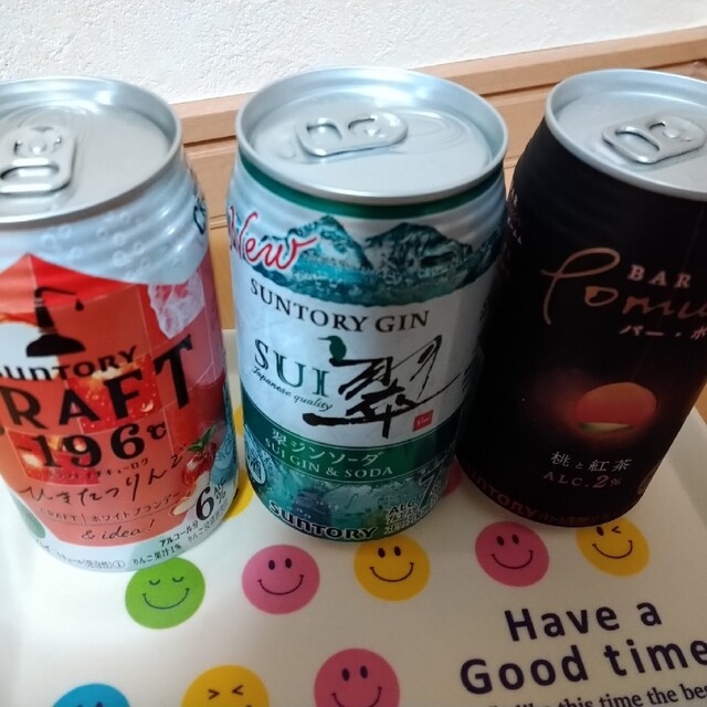 お酒 チューハイ 翠ジンソーダ バーポームム 桃と紅茶 クラフト196 サントリー BAR Pomum バー ポームム 桃と紅茶 350ml 缶 24本 1ケース チューハイ サントリーバーポームム サントリービール