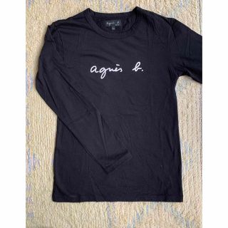 アニエスベー(agnes b.)のアニエスベーagnès b. 黒ロングTシャツ　S(Tシャツ(長袖/七分))