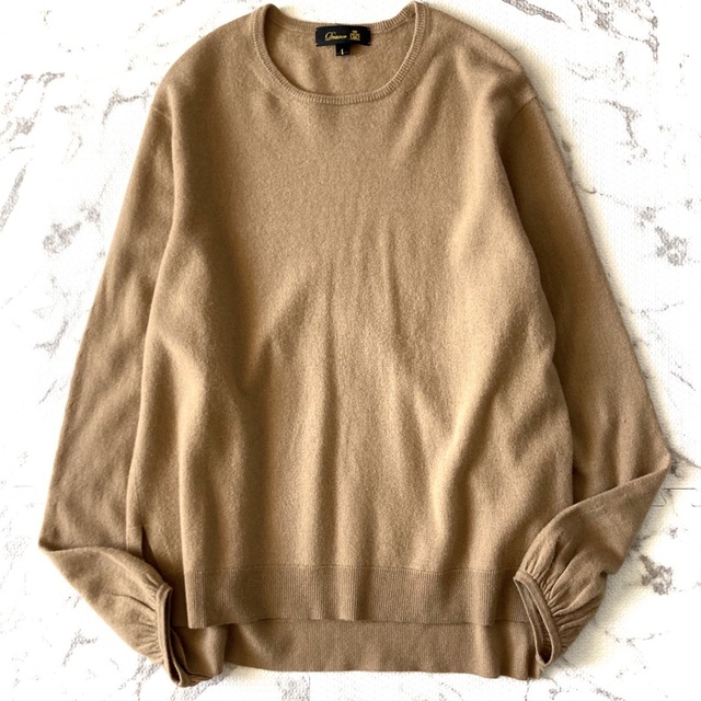 Drawer☆14Gミラノ編みクルーネックニット ブラウン | sifrapag.com.br