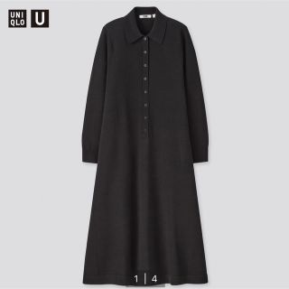 ユニクロ(UNIQLO)の【UNIQLO U】メリノブレンドポロワンピース（長袖）(ロングワンピース/マキシワンピース)