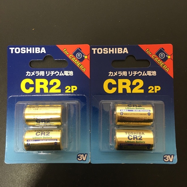 カメラ用リチウム電池　CR2 ２本