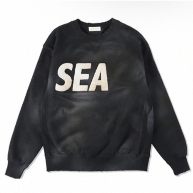 WIND AND SEA DAMAGED CREW NECK スウェットシャツスウェット