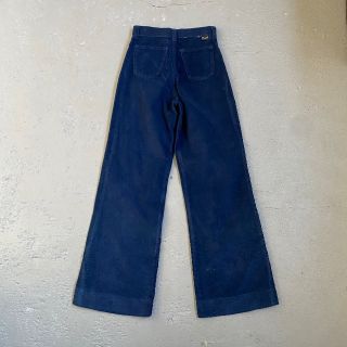 ラングラー(Wrangler)の70s80s ラングラー フレアパンツ/ベルボトム ネイビー W26 筆記体タグ(その他)