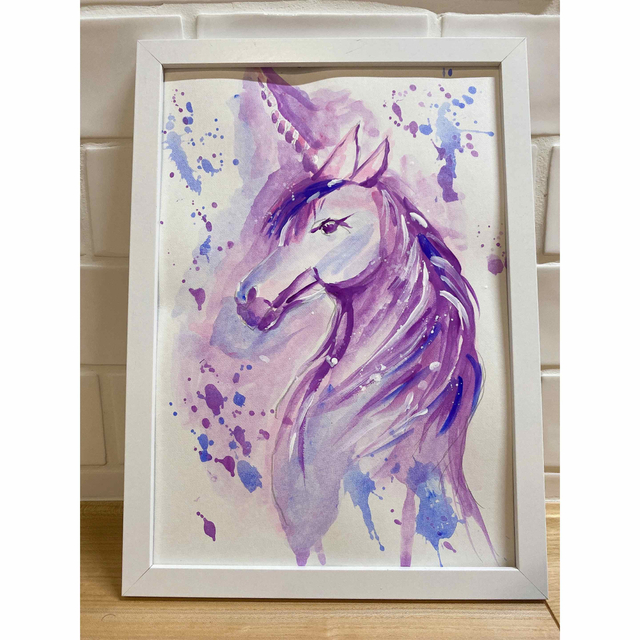 ユニコーン🦄 エンタメ/ホビーの美術品/アンティーク(絵画/タペストリー)の商品写真