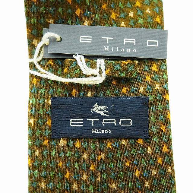 ETRO - エトロ ETRO ネクタイ レギュラータイ ウール シルク混 総柄 ...