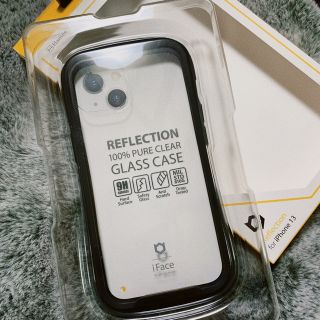 14時までの注文で即日配送 iFace アイフェイス 黒×クリア iPhone13用