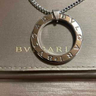 ブルガリ(BVLGARI)のブルガリ正規品　人気商品　ボリュームフルロゴチャームネックレス極美品　喜平3ミリ(ネックレス)