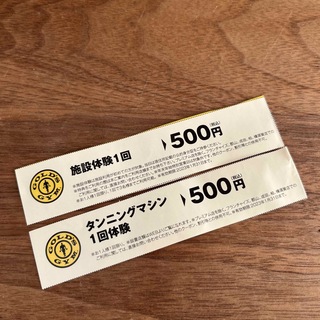 ゴールドジム　施設体験　チケット(フィットネスクラブ)