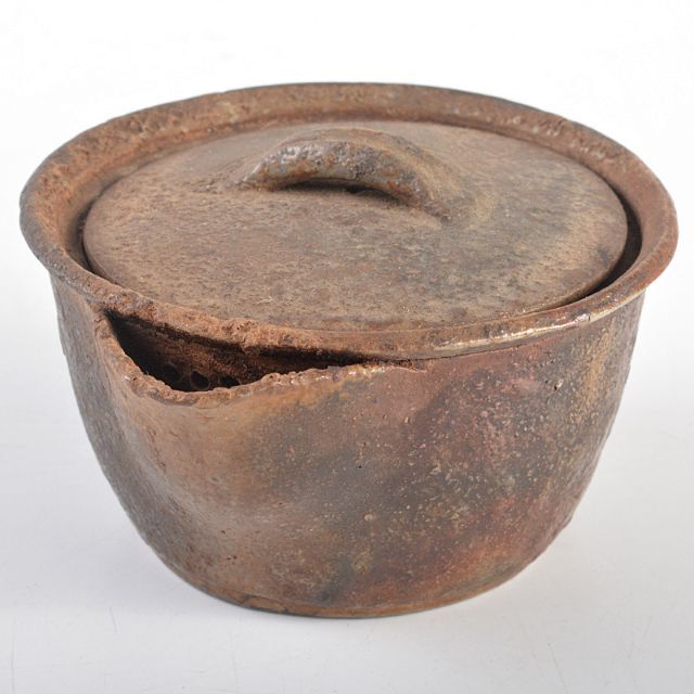 一部予約販売】 備前焼名工 各見玉山作 宝瓶 泡瓶 M R5273 陶芸 - www ...