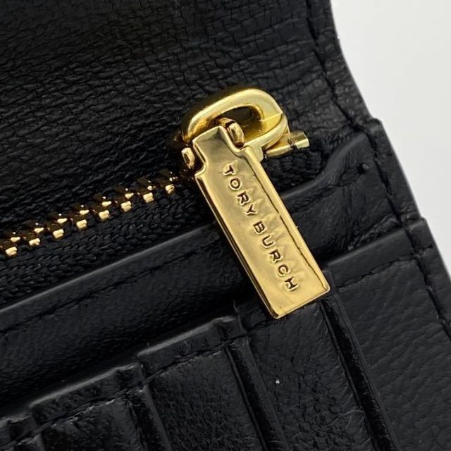 《超美品》 トリーバーチ 二つ折り財布 ブラック - 6