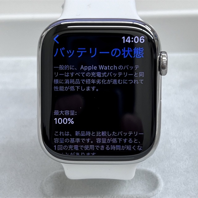 Apple Watch 7 45mm ステンレススチール GPS+セルラー