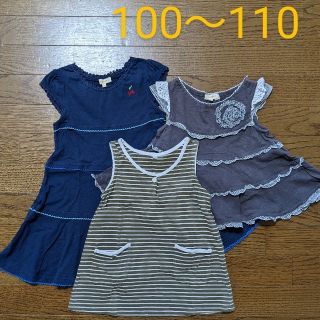 ハッシュアッシュ(HusHush)のワンピース　トップス　女の子　まとめ売り　100　110(ワンピース)