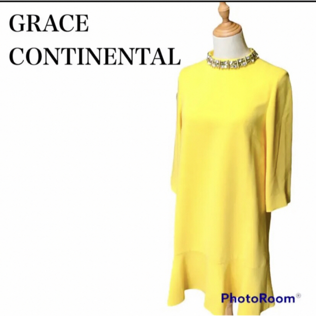 GRACE CONTINENTAL(グレースコンチネンタル)のGRACE CONTINENTAL     ワンピース　　(36) レディースのワンピース(ひざ丈ワンピース)の商品写真