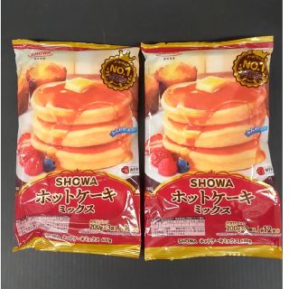 ショーワ(SHOWA)のSHOWAホットケーキミックス６００グラム入２セット（発送は開封し小分６袋）(菓子/デザート)