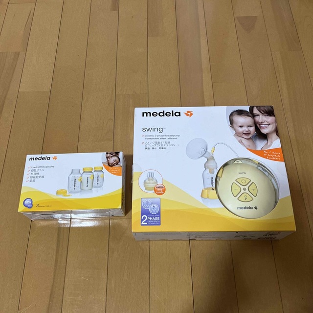 メデラ medela スイング 電動搾乳機 哺乳瓶セット キッズ/ベビー/マタニティの授乳/お食事用品(その他)の商品写真