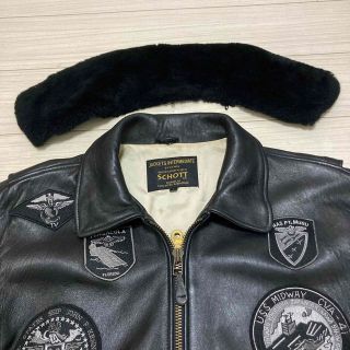 日本未発売■Schott ショット■G-1 レザー ワッペンカスタム ジャケット