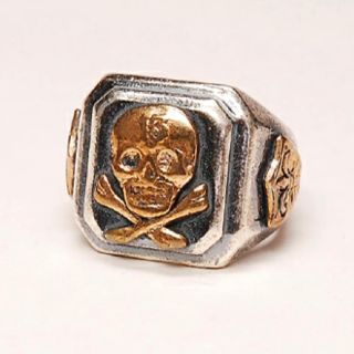 西日本産 HTC MEXICAN RING 13SKULL SILVER US9(19号) - リング(指輪)