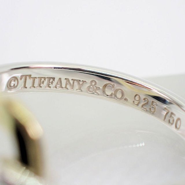 Tiffany & Co.(ティファニー)のティファニー 925/750 コンビ ハート リング 6号[g952-49］ レディースのアクセサリー(リング(指輪))の商品写真