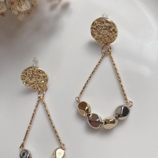 トライアングルピアス×ゴールド(ピアス)