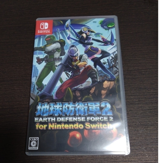 Nintendo Switch(ニンテンドースイッチ)の地球防衛軍2　Switch エンタメ/ホビーのゲームソフト/ゲーム機本体(携帯用ゲームソフト)の商品写真