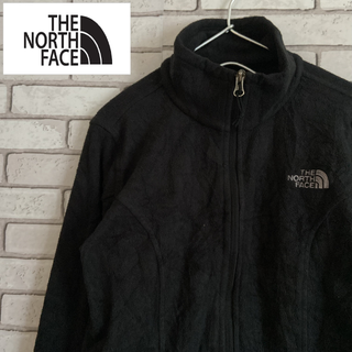 ザノースフェイス(THE NORTH FACE)のTHE NORTH FACE フリースジャケット ブラック 刺繍 レディースXS(その他)