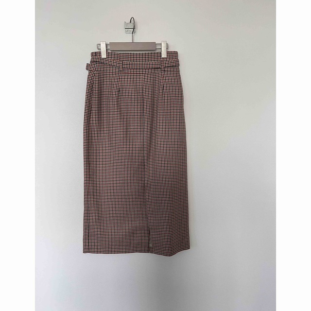tiara(ティアラ)の千鳥ハイウェストタイトスカート レディースのスカート(ロングスカート)の商品写真