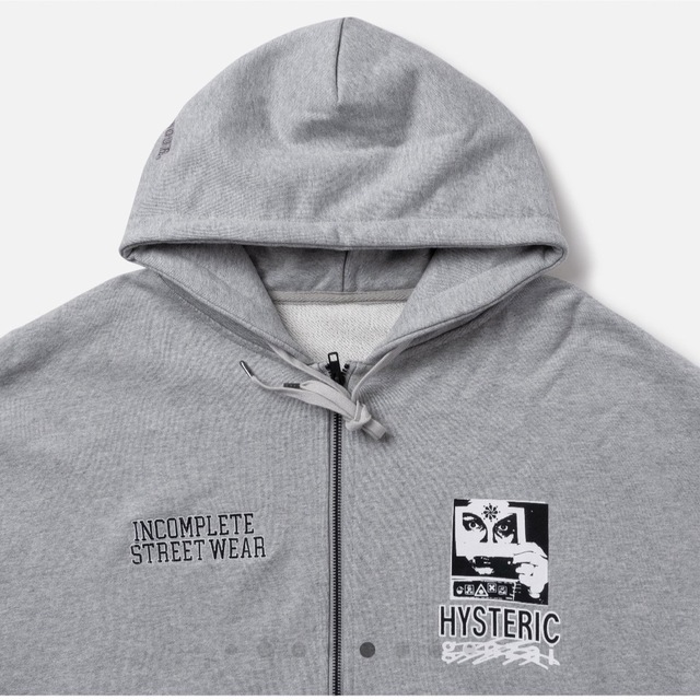 HYSTERIC GLAMOUR genzai Hoodie Gray Zip