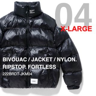 ダブルタップス(W)taps)の【ブラックXL】WTAPS 22aw BIVOUAC JACKET ダウン(ダウンジャケット)