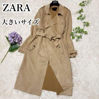ZARA - (新品) ZARAベルトダブルブレストトレンチコート ZARAコートの ...