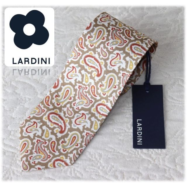 LARDINI(ラルディーニ)の新品タグ付き【LARDINI ラルディーニ】シルク100％ ペイズリー ネクタイ メンズのファッション小物(ネクタイ)の商品写真