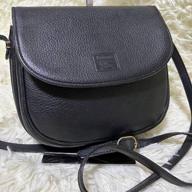 美品✨バーバリー ショルダーバッグ ノバチェック ホースロゴ レザー