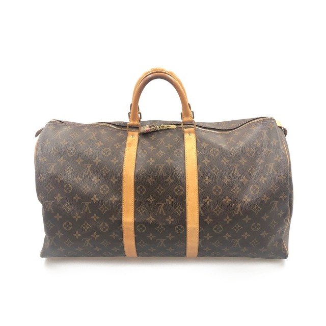 〇〇LOUIS VUITTON ルイヴィトン モノグラム キーポル 55 ボストンバッグ M41424 ブラウン