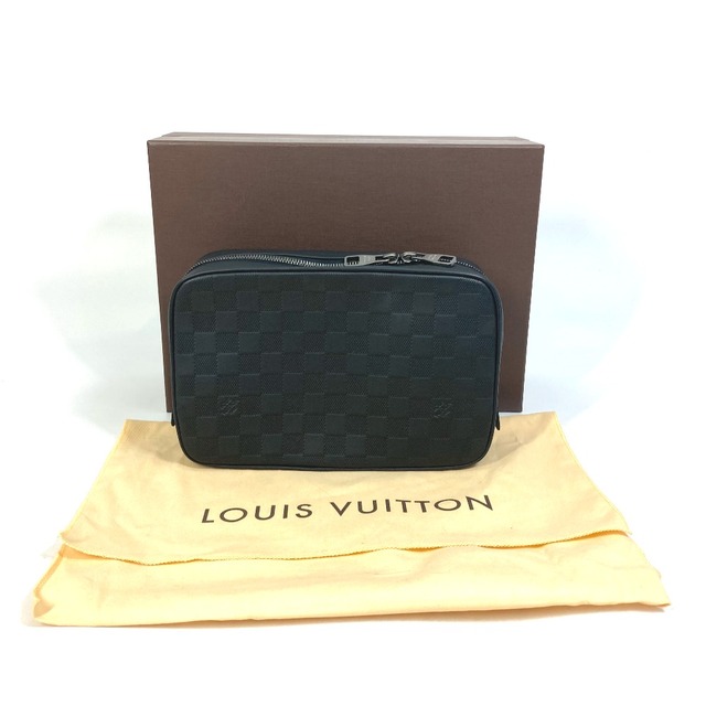 ルイヴィトン LOUIS VUITTON トゥルーストワレ N23347 ダミエアンフィニ ポーチ セカンドバッグ ダミエアンフィニレザー ノワール  未使用