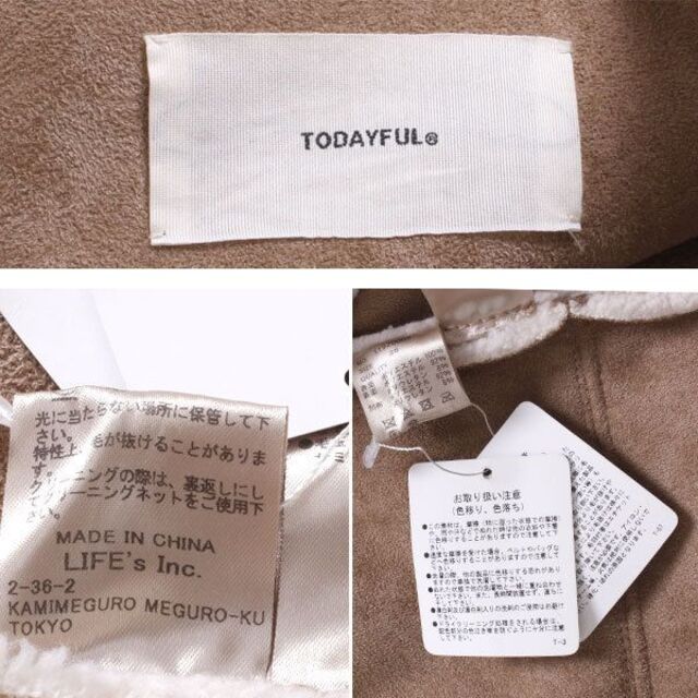 TODAYFUL(トゥデイフル)のTODAYFUL Bonding Boa Coat ボンディングボアコート  レディースのジャケット/アウター(ミリタリージャケット)の商品写真