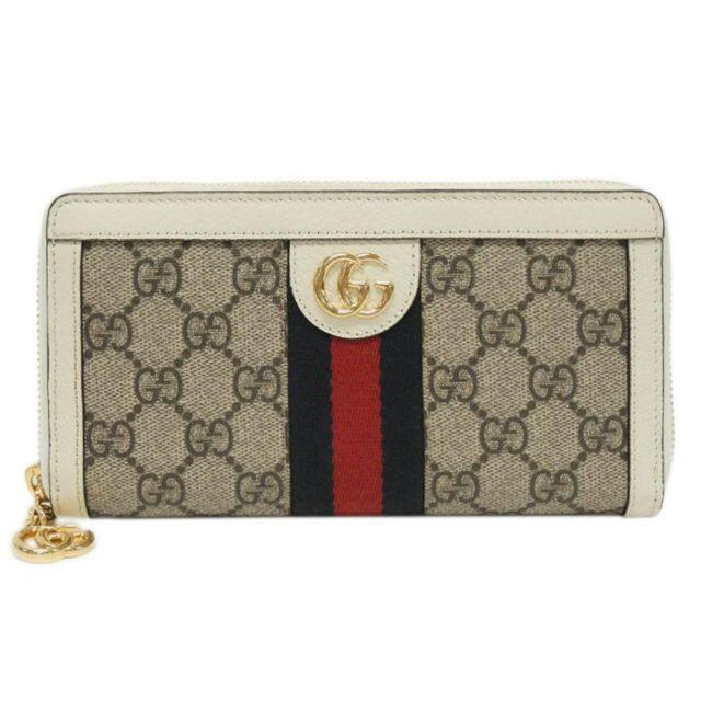 Gucci - グッチ ラウンド長財布 GGスプリーム オフィディア シェリーライン J5420