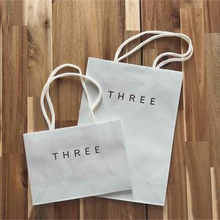 スリー(THREE)のTHREE ショップ袋 2点セット(ショップ袋)