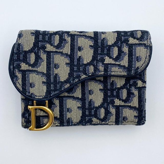 【翌日発送可能】 Christian Dior 【定番人気】ディオール　DIOR　財布　折り財布　コンパクト　ウォレット　サドル - 財布