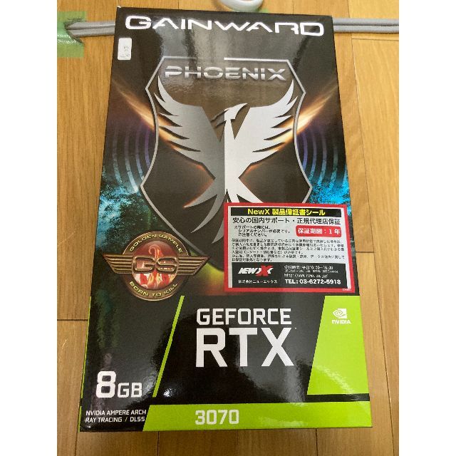 8pin8pin冷却ファンGAINWARD RTX3070 PHOENIX 8GB