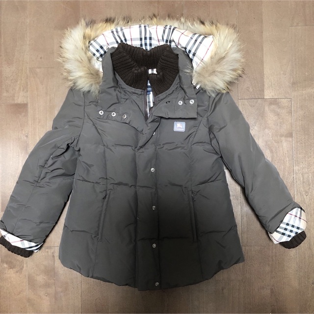 BURBERRY(バーバリー)のバーバリー ダウン 140 ノバチェック キッズ/ベビー/マタニティのキッズ服女の子用(90cm~)(コート)の商品写真