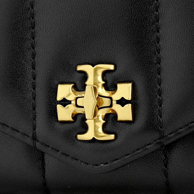 新品 トリーバーチ TORY BURCH 長財布 キラ ブラック/ロールドゴールド