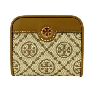 【✨新品未使用品✨】TORY BURCH 折り財布　Tモノグラム　パープピンク