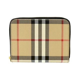 バーバリー(BURBERRY)の新品 バーバリー BURBERRY コインケース ミニジップアラウンド ウォレット アーカイブベージュ／ブラック(コインケース)