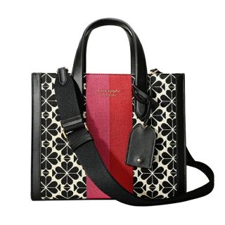 ケイトスペードニューヨーク(kate spade new york)の新品 ケイトスペード kate spade ハンドバッグ ストライプ マンハッタン スモール トート クリームマルチ(ハンドバッグ)