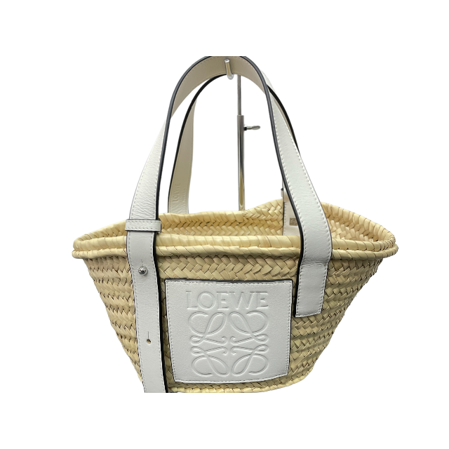 本物保証】 LOEWE - ホワイト系 かごバッグ バスケット スモール