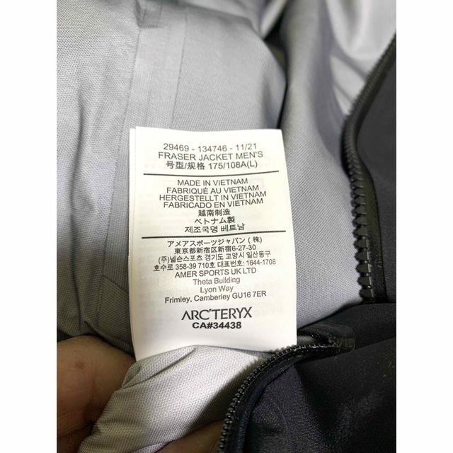 ARC'TERYX - アークテリクス ARC'TERYX フレイザージャケット ブラック