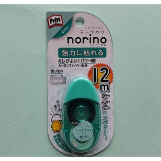 プラス(PLUS)のテープのり6mm幅【norino ノリノコロ】グリーン(その他)
