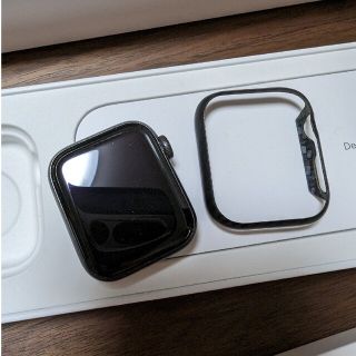 アップルウォッチ(Apple Watch)のアップルウォッチ SE GPSモデル　スペースグレイ　アルミ　40mm　オマケ付(腕時計(デジタル))