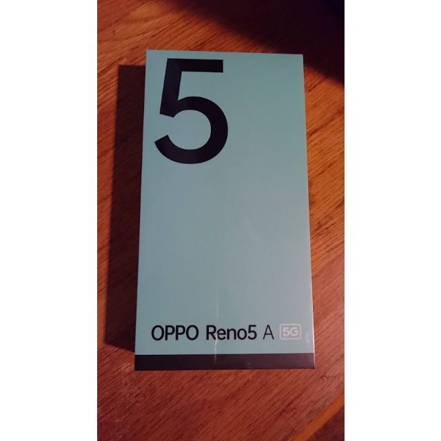 新品未開封 OPPO Reno5 A 5G アイスブルー 送料無料スマホ/家電/カメラ