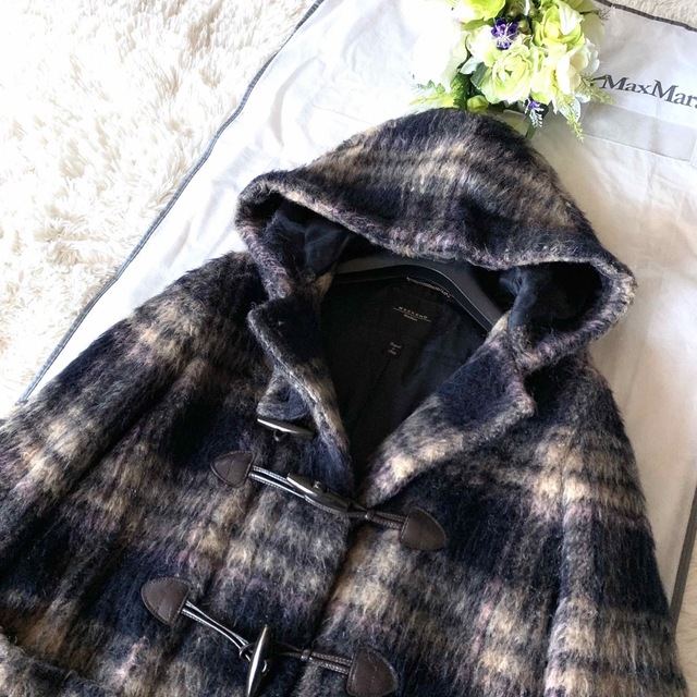 Max Mara - 新品同様‼️マックスマーラ ふわふわアルパカ フード付き