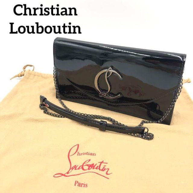 『ChristianLouboutin』ルブタンエナメルチェーンショルダーバッグ